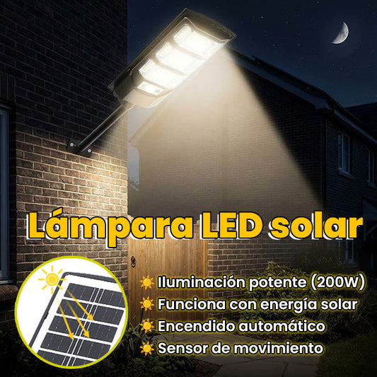 Lámpara LED solar 200w - ENVÍO GRATIS